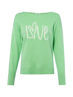 s.Oliver Damen Strickpullover in gras weiß
