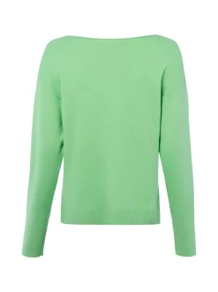 s.Oliver Damen Strickpullover in gras weiß