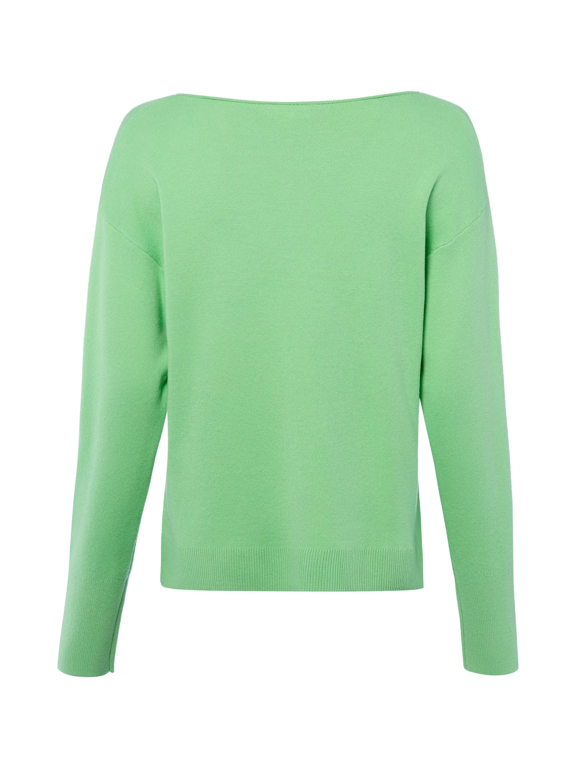s.Oliver Damen Strickpullover in gras weiß