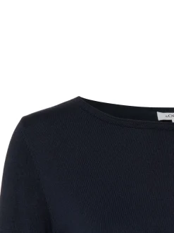 s.Oliver Damen Strickpullover in marine - Ärmel: langarm