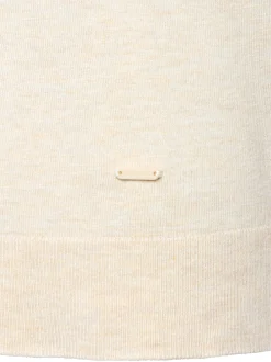 s.Oliver Damen Strickshirt in beige - Ärmel: kurzarm