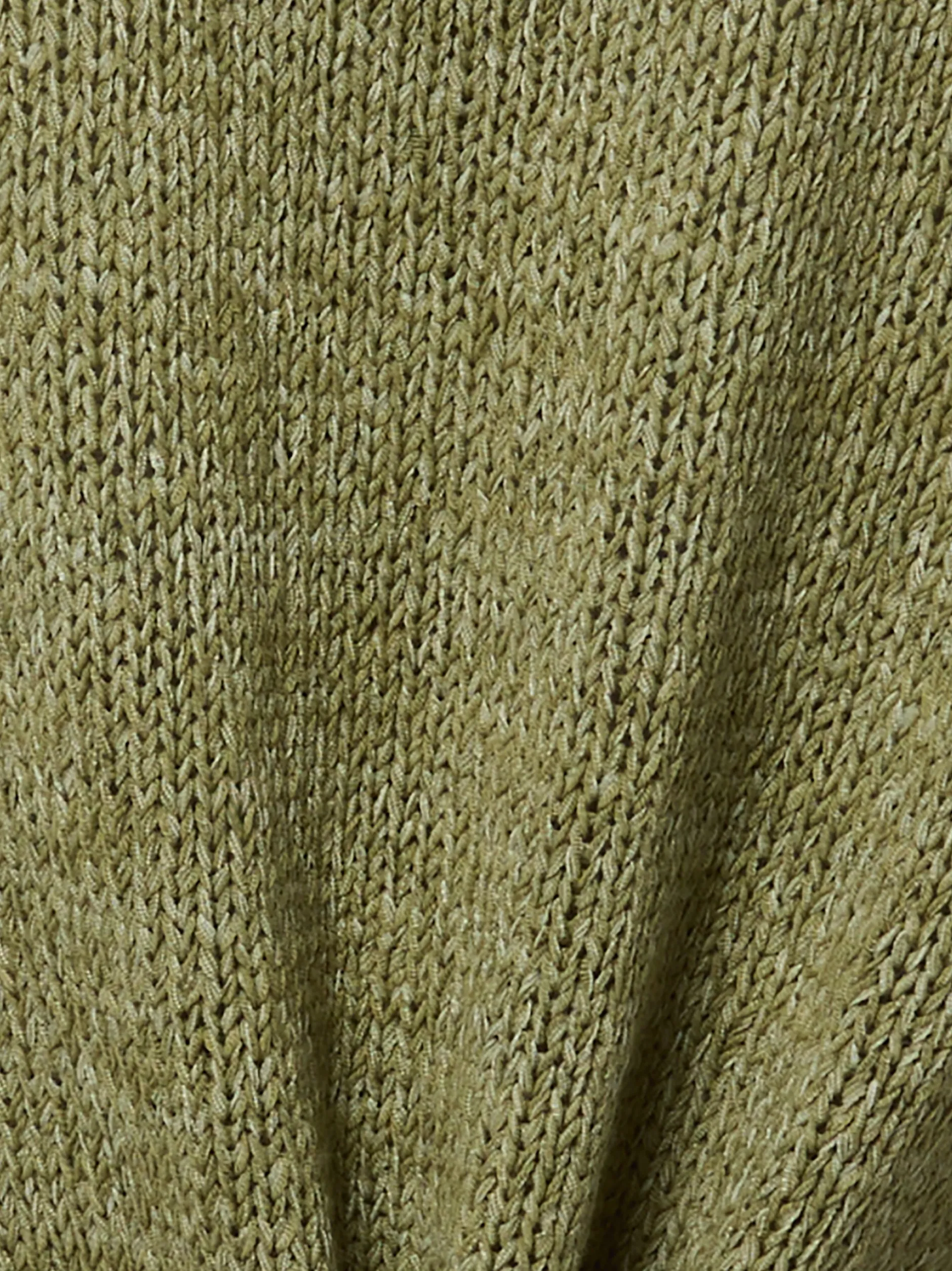 s.Oliver Damen Strickshirt in khaki - Ärmel: Halbarm