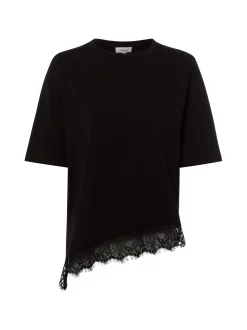 s.Oliver Damen T-Shirt in schwarz - Ausschnitt: Rundhals