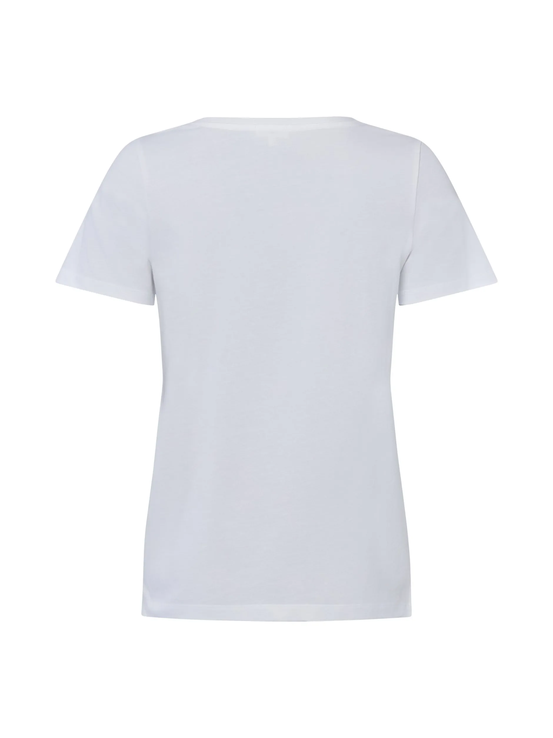 s.Oliver Damen T-Shirt in weiß - Ausschnitt: Rundhals