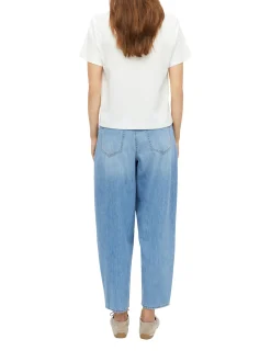 s.Oliver Damen T-Shirt in weiß - Ausschnitt: Rundhals