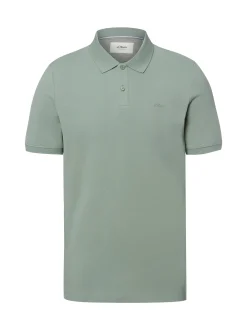 s.Oliver Herren Poloshirt in schilf - Ärmel: kurzarm