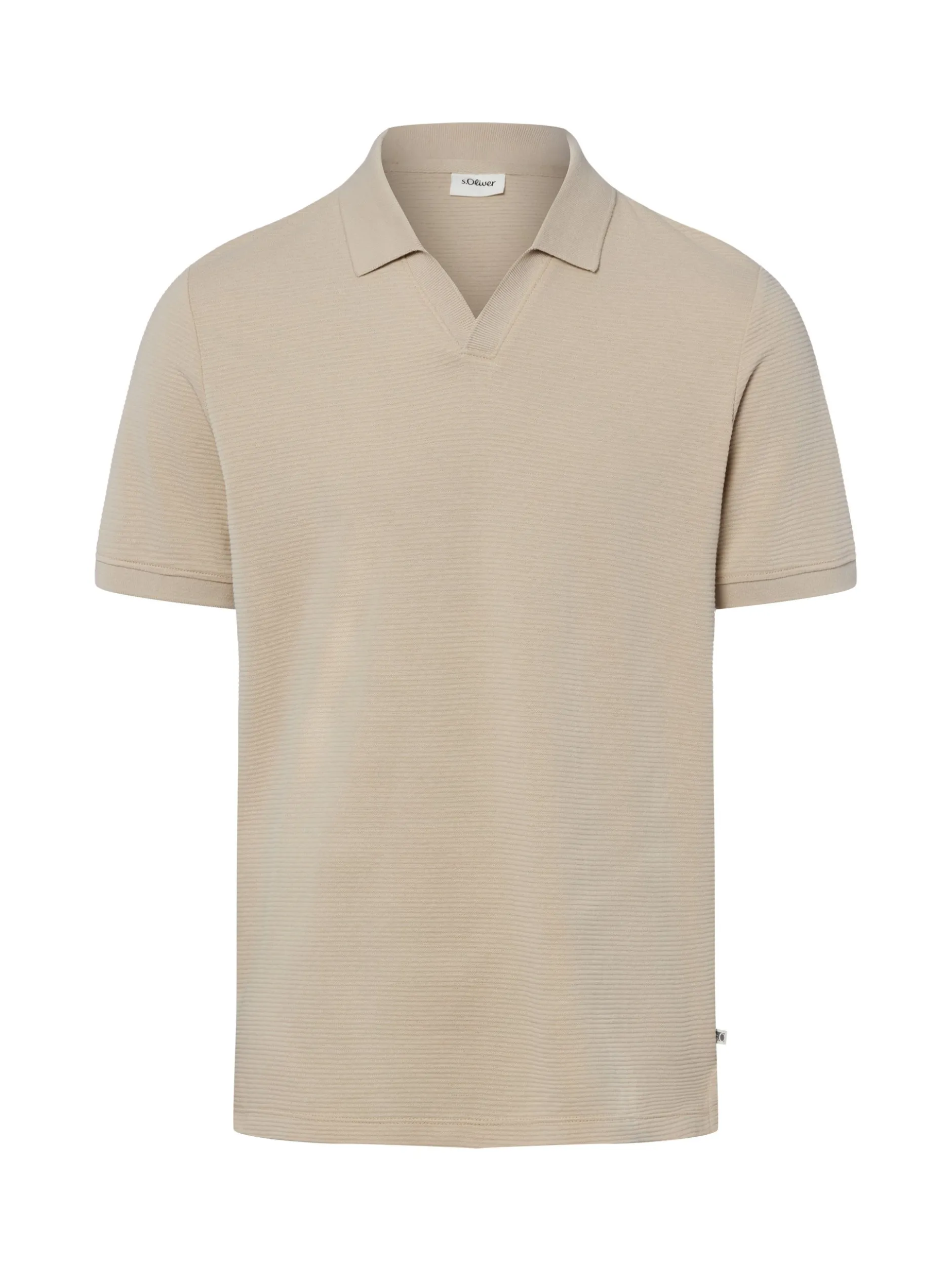 s.Oliver Herren Poloshirt in taupe - Ärmel: kurzarm