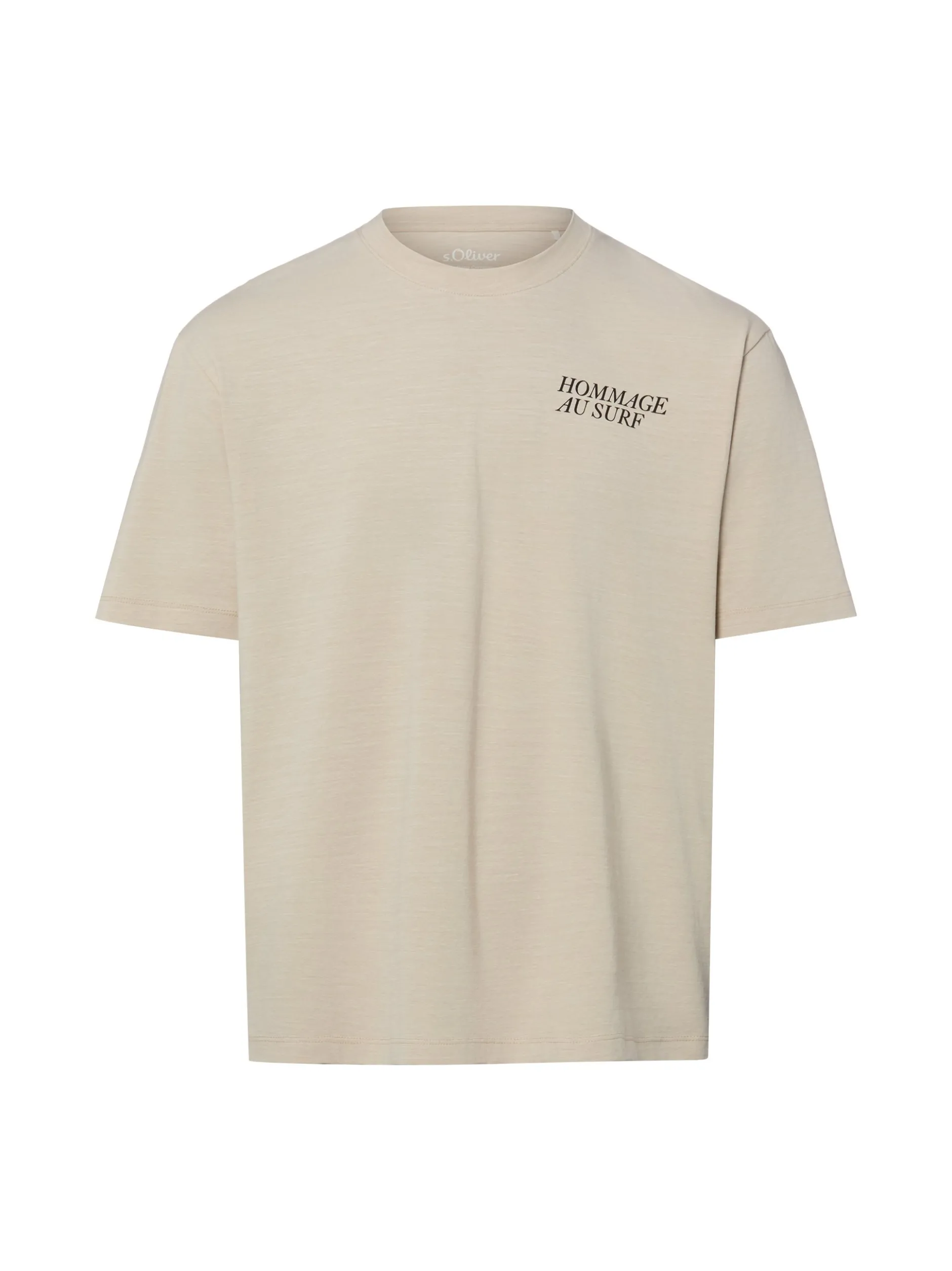 s.Oliver Herren T-Shirt in melange - Ärmel: kurzarm