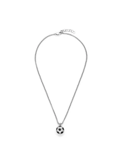 s.Oliver Jungen Halskette - Soccer Necklace in silber