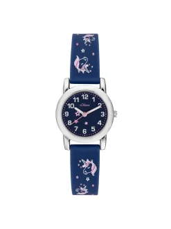 s.Oliver Mädchen Armbanduhr - The Joy Time in blau