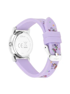 s.Oliver Mädchen Armbanduhr - The Joy Time in lila