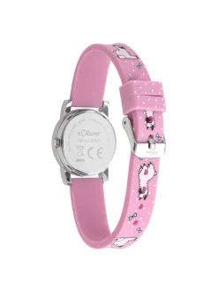 s.Oliver Mädchen Armbanduhr - The Joy Time in pink
