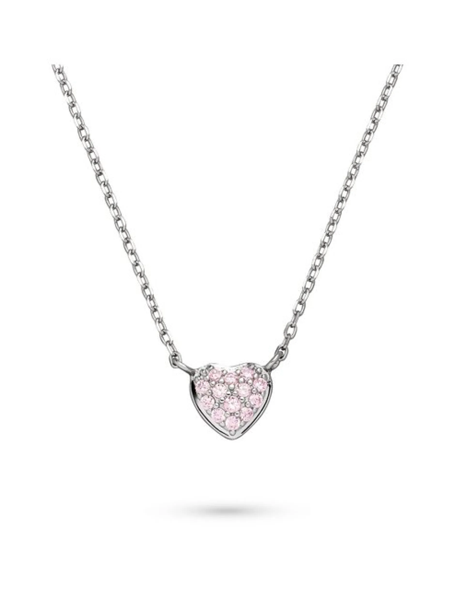 s.Oliver Mädchen Halskette - Heart in silber rosa