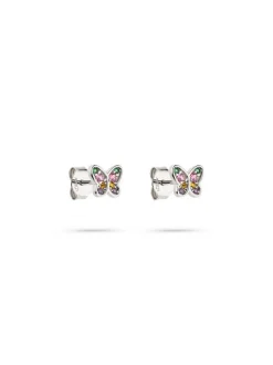 s.Oliver Mädchen Ohrstecker - Butterfly in silber