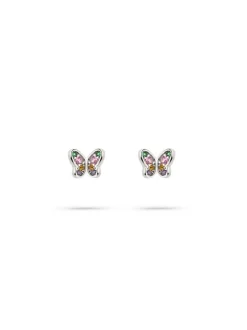 s.Oliver Mädchen Ohrstecker - Butterfly in silber