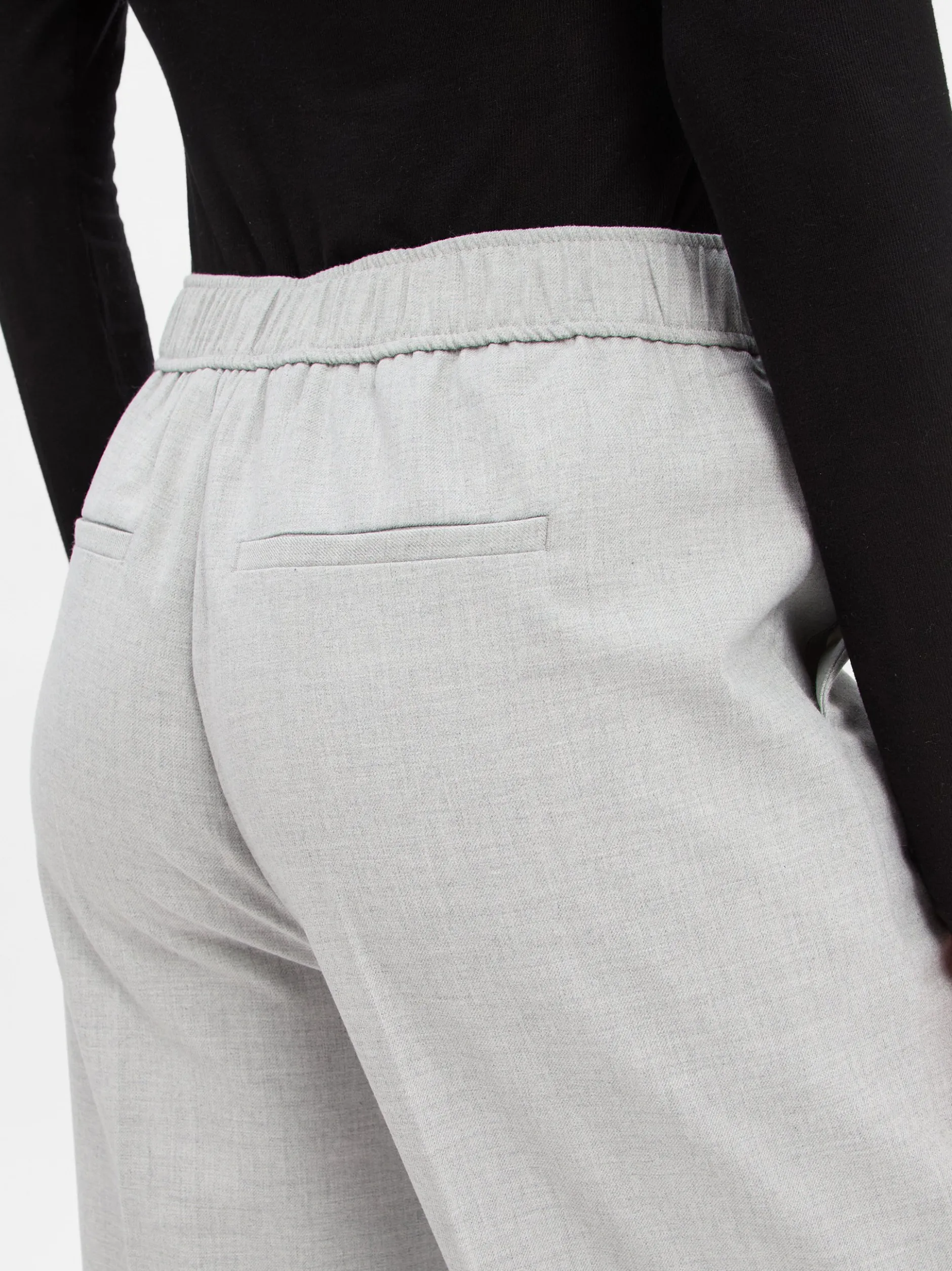 Someday Damen Stoffhose - Cevil Cropped in hellgrau