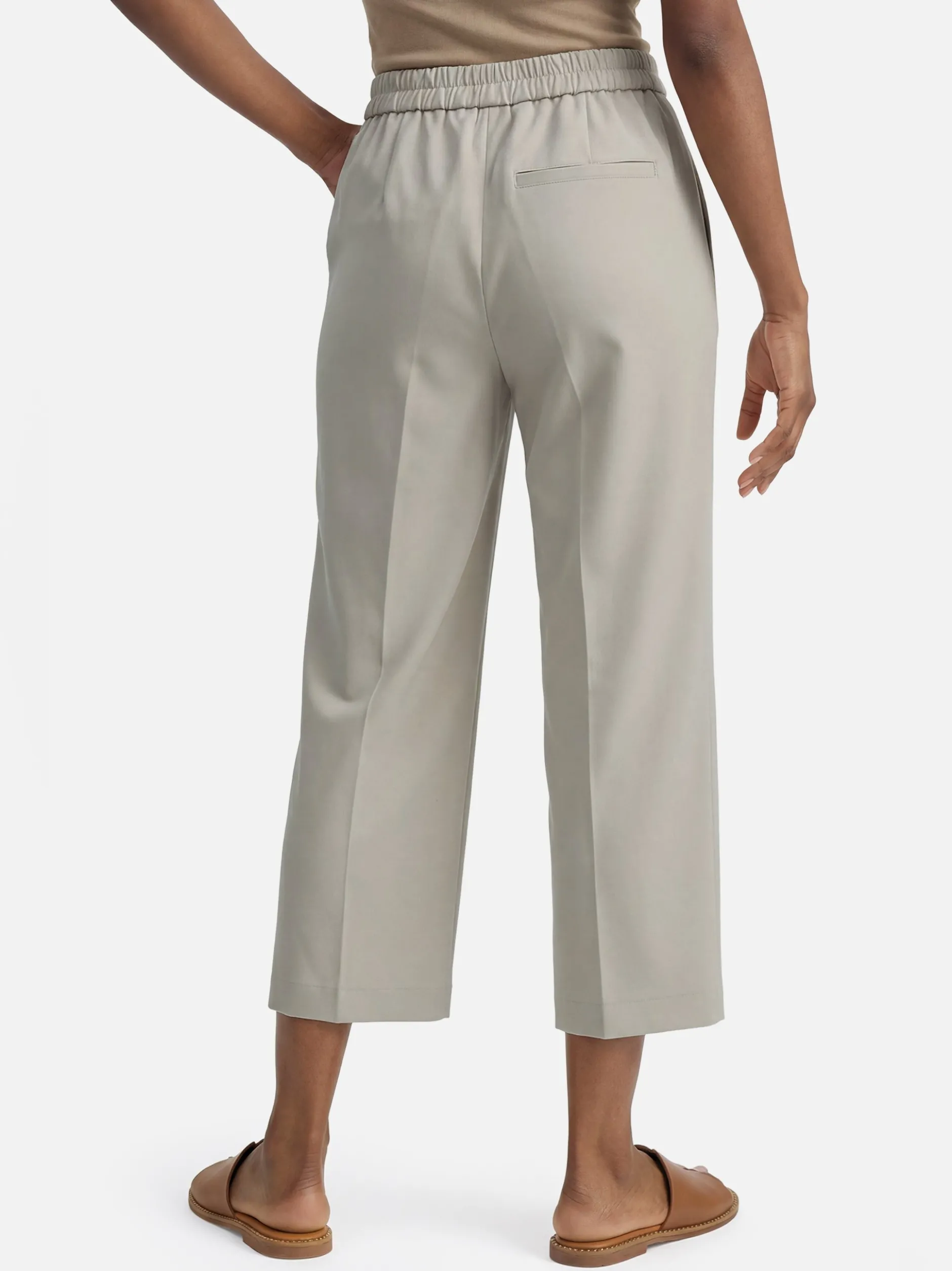 Someday Damen Stoffhose - Charlie Cropped Ease in kitt