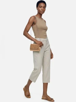 Someday Damen Stoffhose - Charlie Cropped Ease in kitt