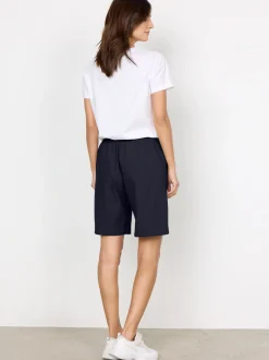 soyaconcept® Damen Bermuda in marine - Länge: kurz