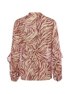 soyaconcept® Damen Blusenshirt - Valborg in beige bordeaux