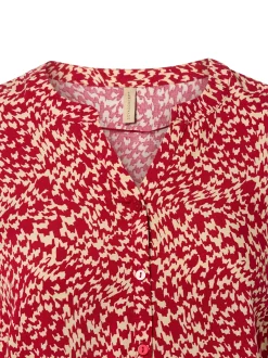 soyaconcept® Damen Bluse - Van in rot - Ärmel: langarm