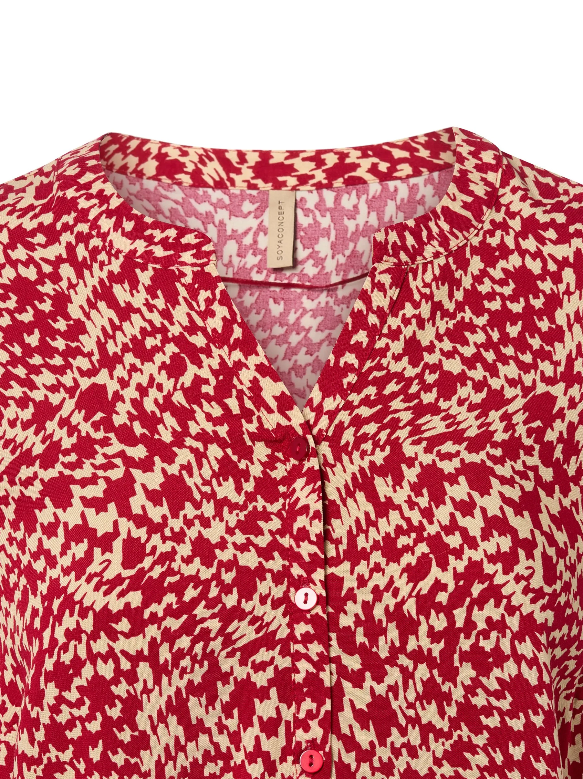 soyaconcept® Damen Bluse - Van in rot - Ärmel: langarm