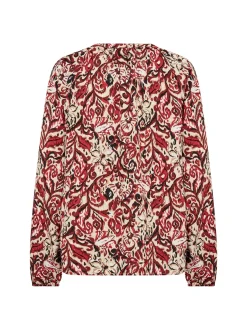 soyaconcept® Damen Bluse - Vava in rot sand