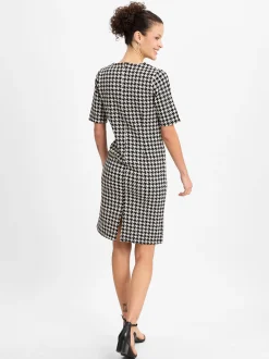 soyaconcept® Damen Freizeitkleid - SC-IDINA 3 in ecru schwarz