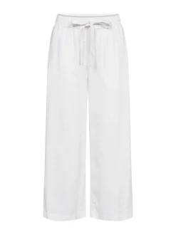 soyaconcept® Damen Hose mit Leinen-Anteil - SC-Ina in weiß