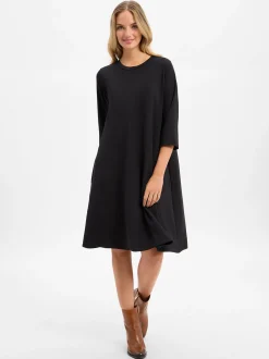 soyaconcept® Damen Kleid - Banu in schwarz - Länge: midi