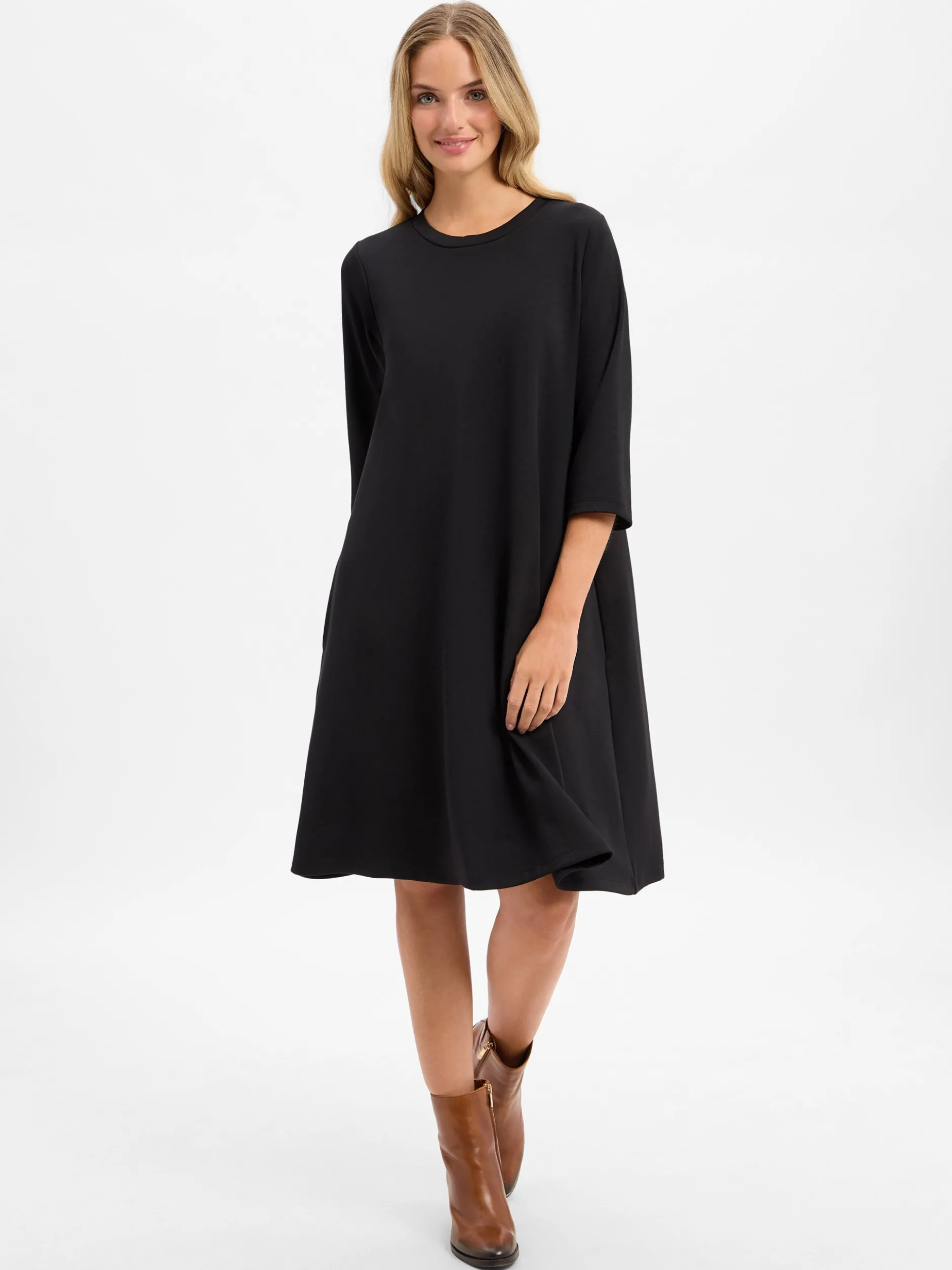 soyaconcept® Damen Kleid - Banu in schwarz - Länge: midi