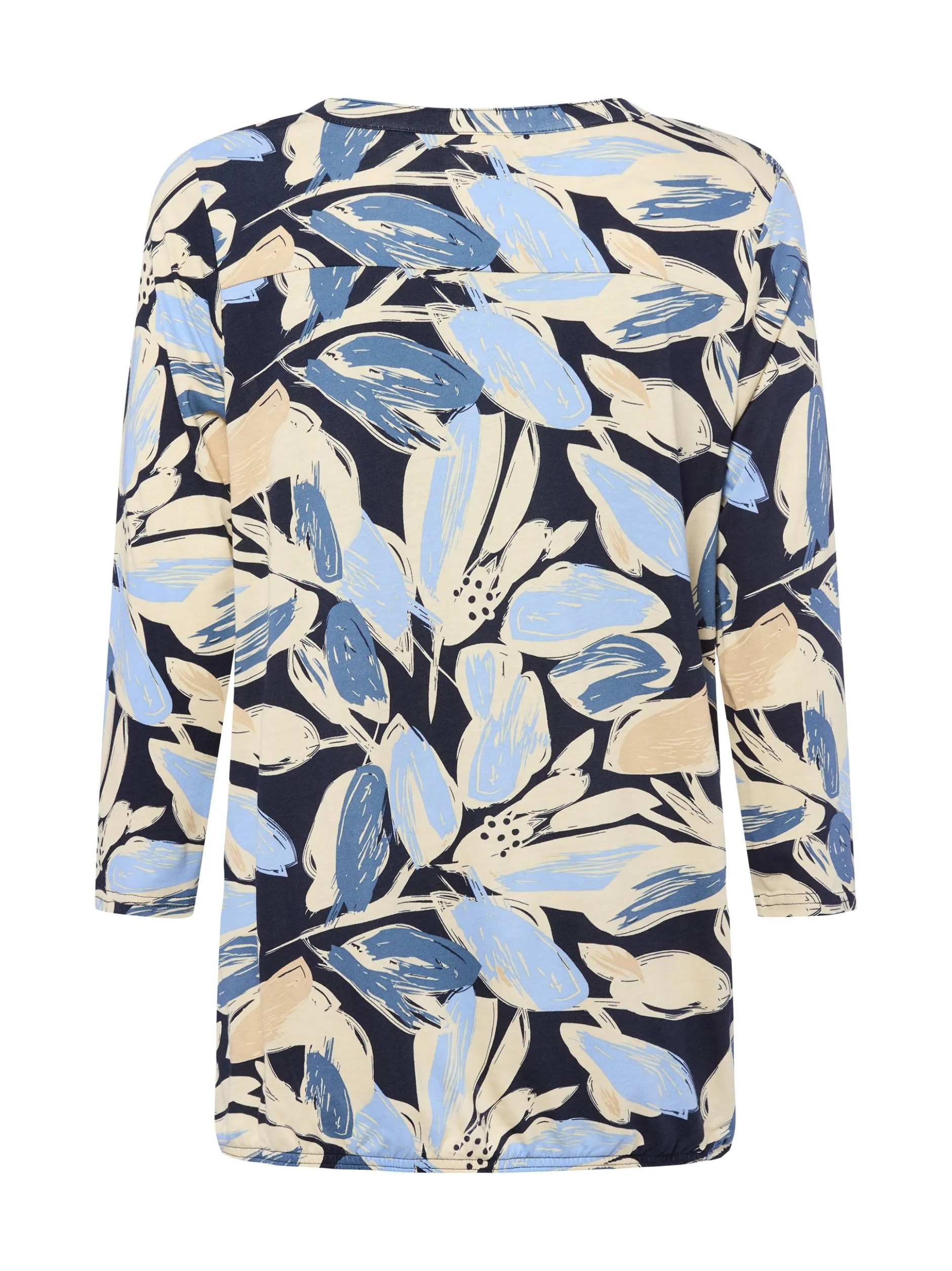 soyaconcept® Damen Langarmshirt - Felicity in hellblau beige