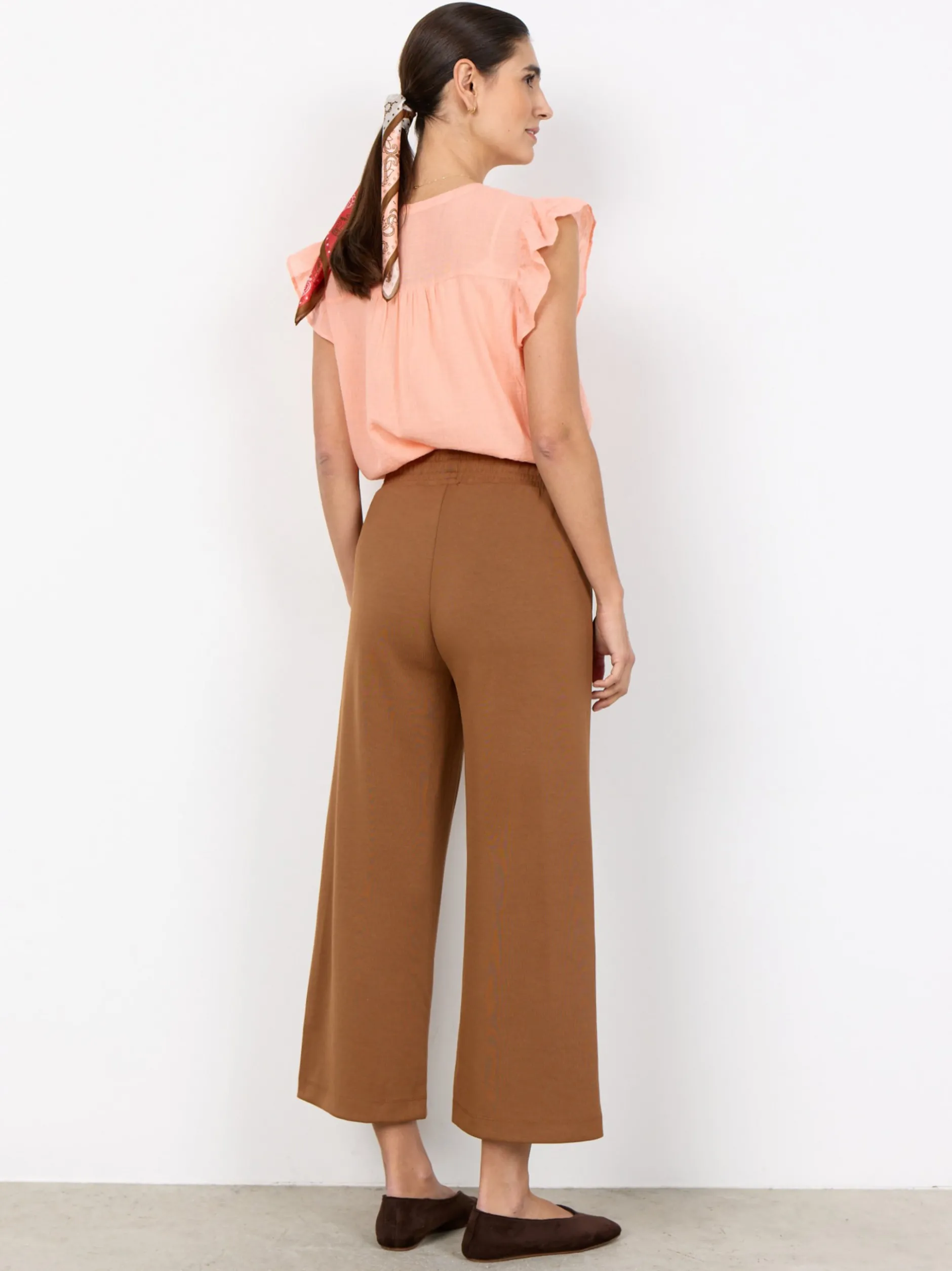 soyaconcept® Damen Sweatpants in braun - Länge: verkürzt
