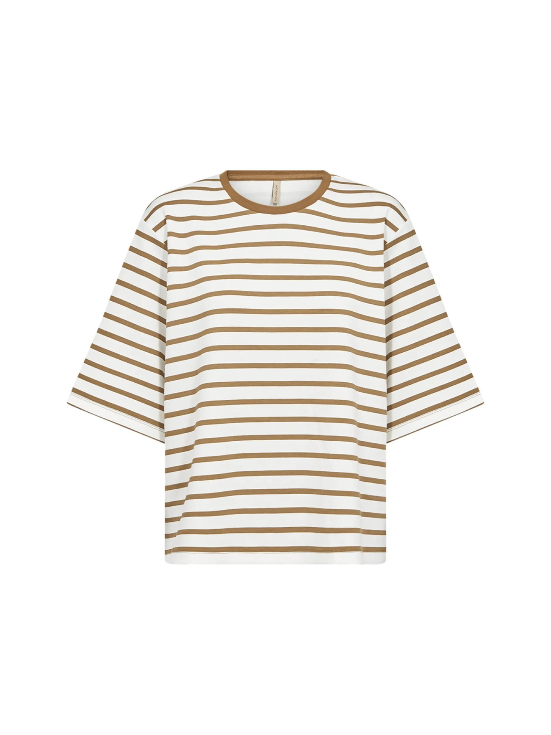 soyaconcept® Damen T-Shirt in braun weiß