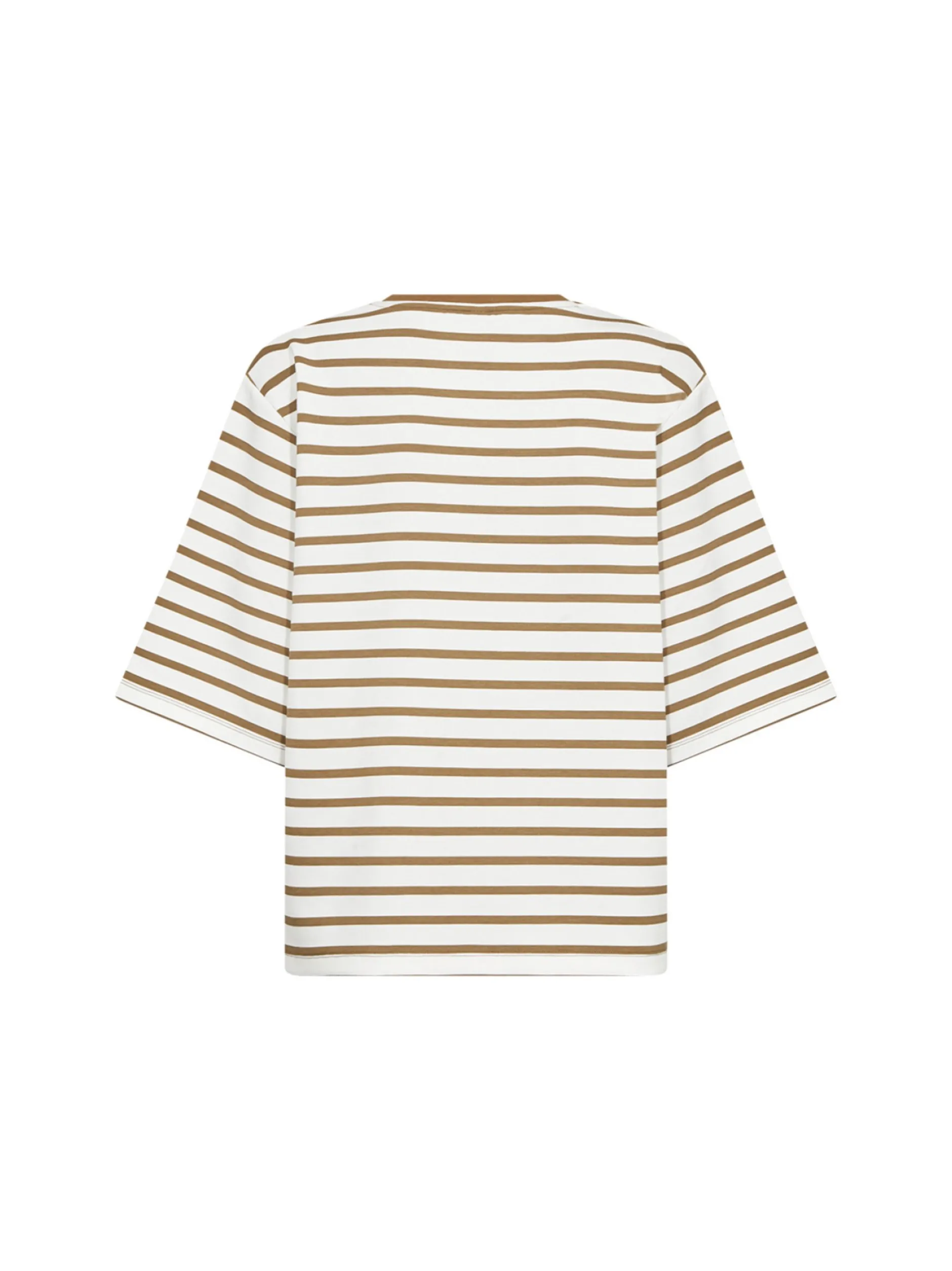 soyaconcept® Damen T-Shirt in braun weiß