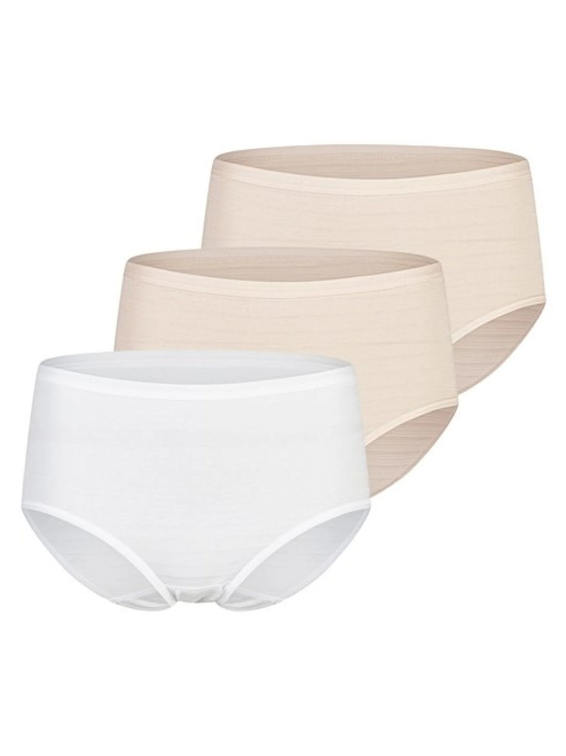 SPEIDEL Damen Midi Slip - 3er Pack Cotton & More in beige