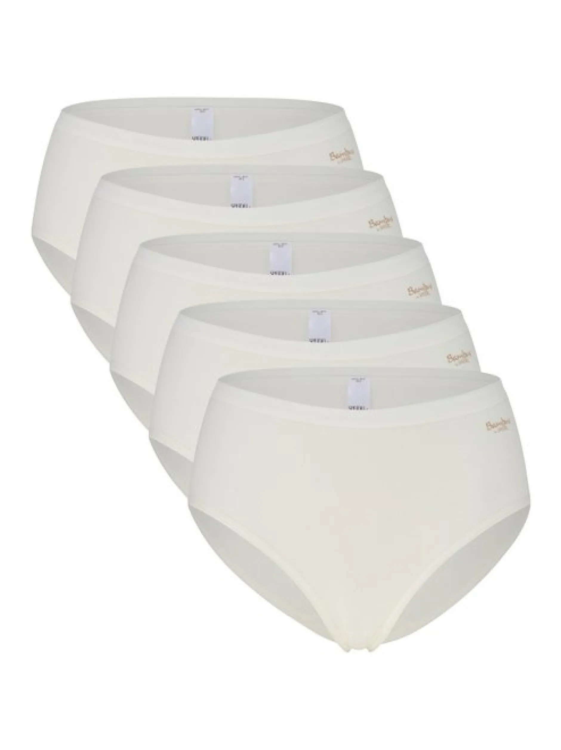 SPEIDEL Damen Midi Slip - 5er-Pack Bambus in beige weiß