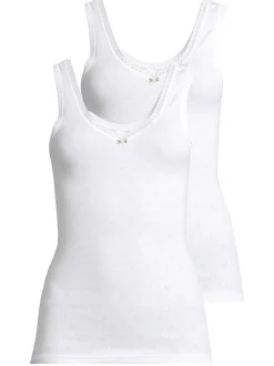 SPEIDEL Damen Unterhemd - 2er Pack Nina in weiß