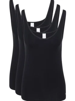 SPEIDEL Damen Unterhemd - 3er Pack Softfeeling in schwarz