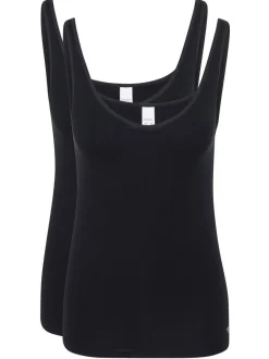 SPEIDEL Damen Unterhemd - 2er Pack Softfeeling in schwarz