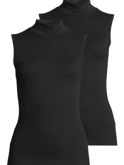 SPEIDEL Damen Unterhemd - 2er Pack bio.cotton in schwarz