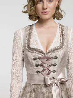 Spieth & Wenksy Damen Dirndl - Bari in taupe