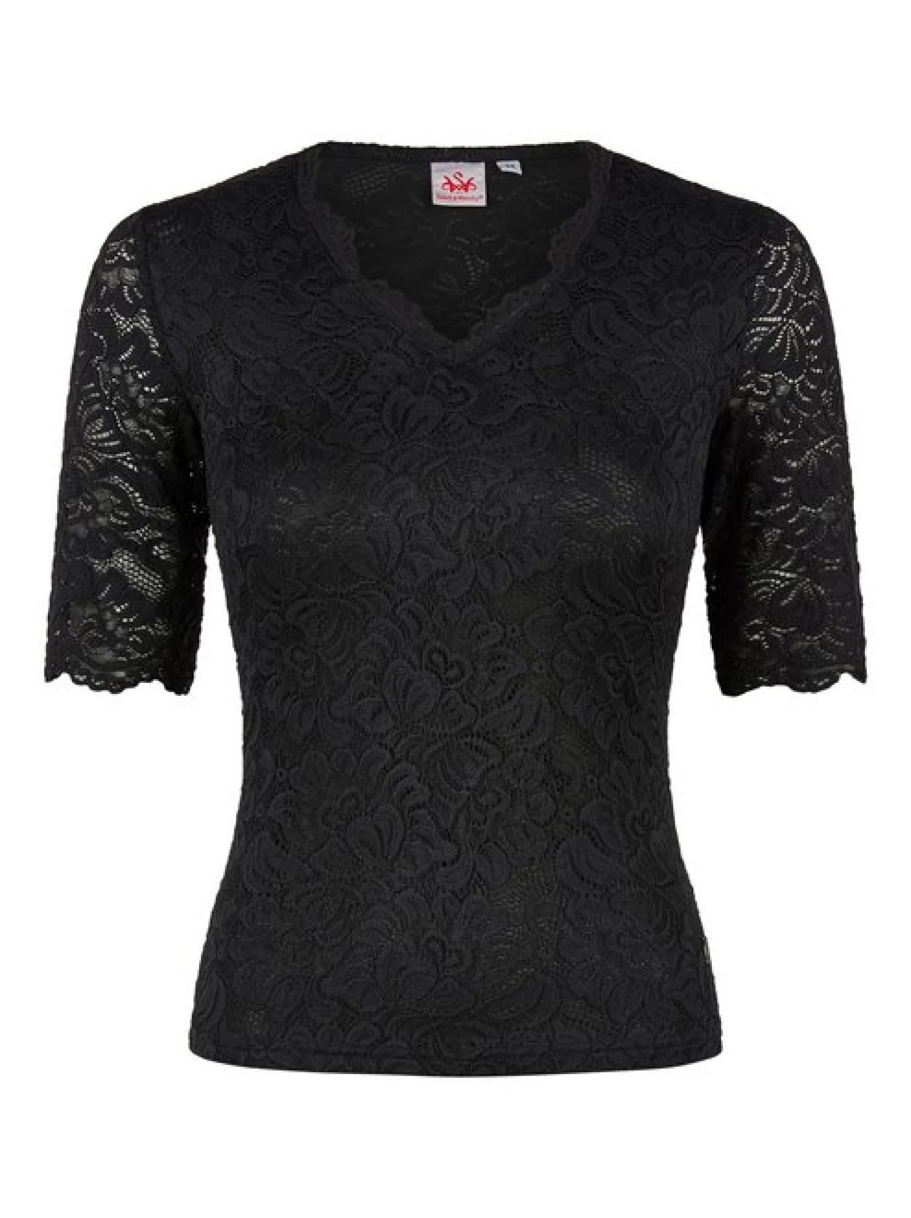 Spieth & Wenksy Damen Dirndlbluse - Arktis in schwarz