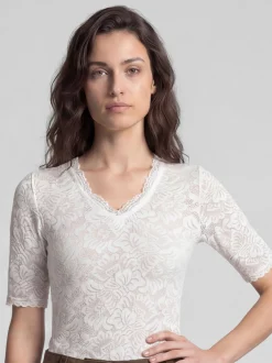 Spieth & Wenksy Damen Dirndlbluse - Arktis in weiß
