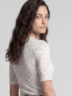 Spieth & Wenksy Damen Dirndlbluse - Arktis in weiß