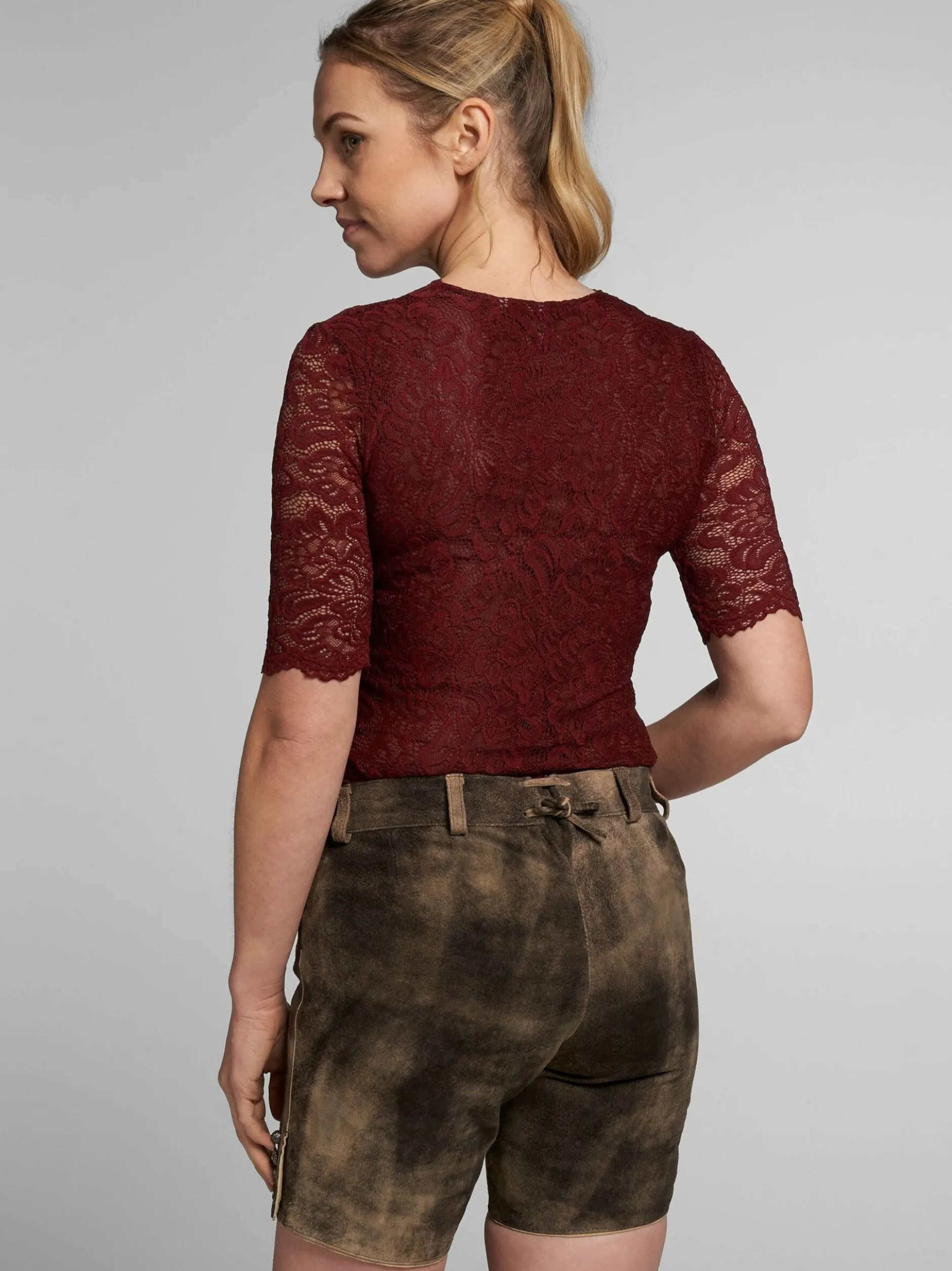 Spieth & Wenksy Damen Dirndlbluse - Arktis in rot