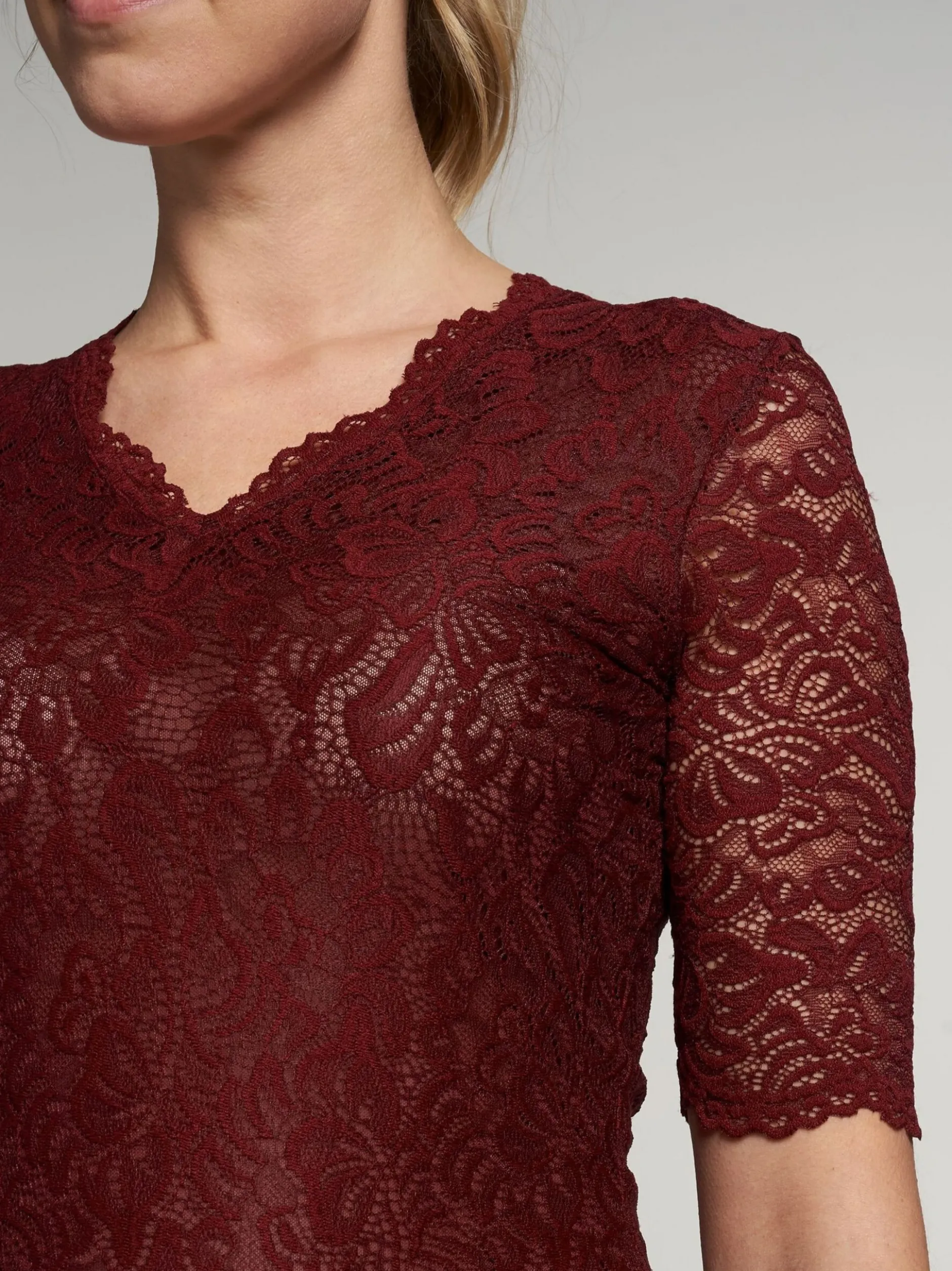 Spieth & Wenksy Damen Dirndlbluse - Arktis in rot