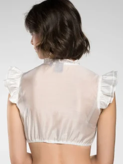 Spieth & Wenksy Damen Dirndlbluse - Fran in weiß