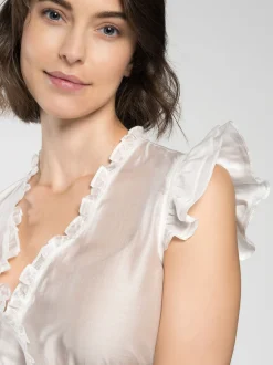 Spieth & Wenksy Damen Dirndlbluse - Fran in weiß