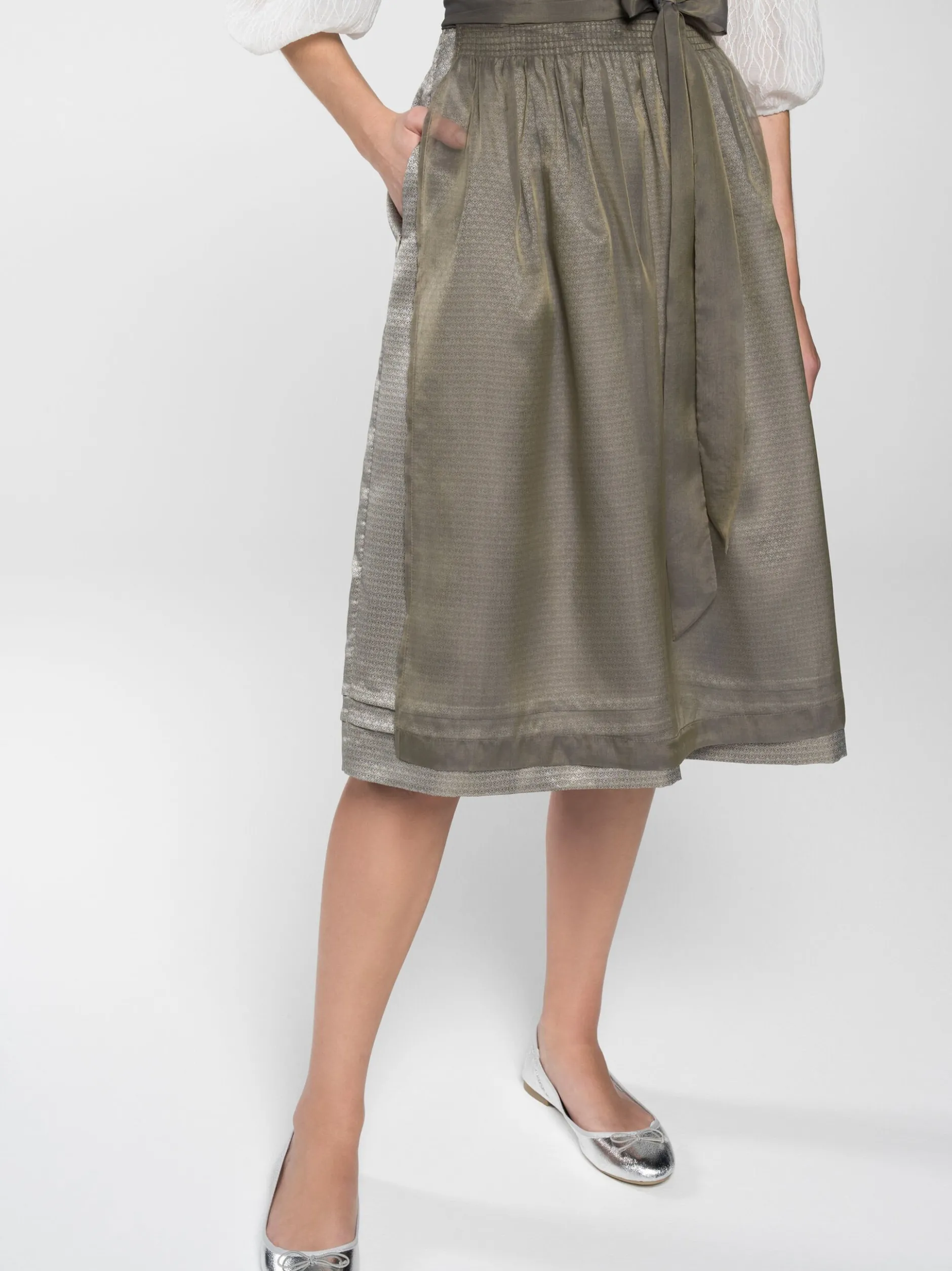 Spieth & Wenksy Damen Dirndl - Dirndl Flamingo in oliv